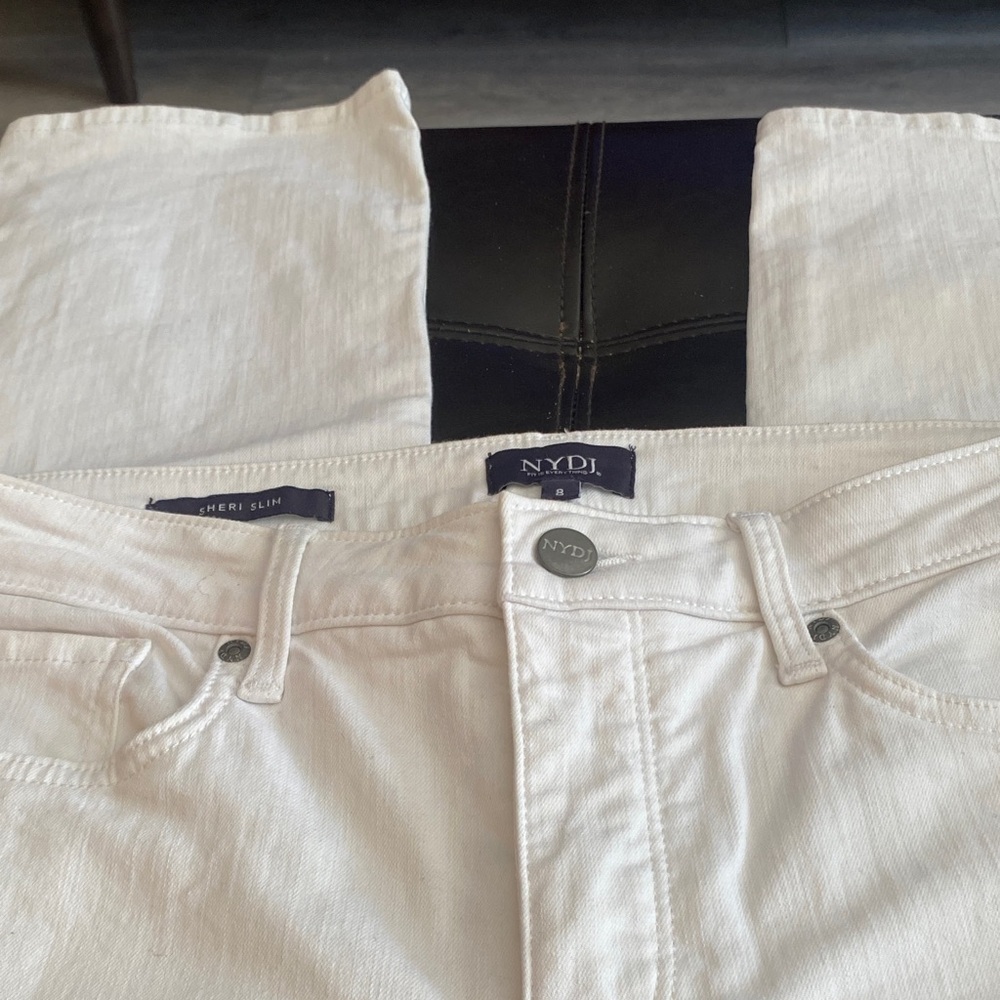 NYDJ Women's Cream Slim Jeans